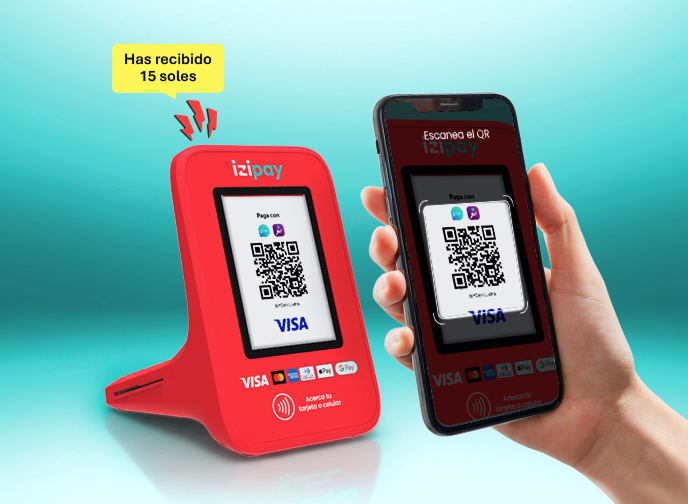 Cobro con QR estático desde POS Parlante